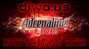 Diwous - Adrenaline Life - logo, addicted to adrenalin, Adrenalinový život, dobrodružství, extreme sports, extrémní sporty, nebezpečí, outdoor, závislost na adrenalinu