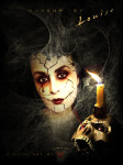 Diwous - MakeUp by Louise McDonagh, Halloween, Digital Art, paintbrush, photomontage, photo, manipulation, scary, skull, candle, spider, net, web, broken, porcelain, doll, fotomontáž, rozbitá panenka, lebka, svíčka, pavouk, pavučina