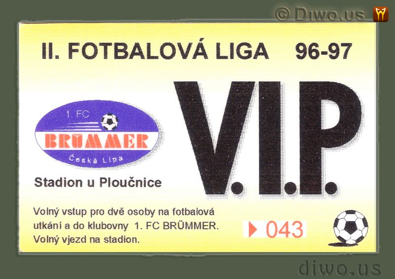 Diwous - VIP, V.I.P. vstupenka, karta, fotbalová liga, stadion, lóže