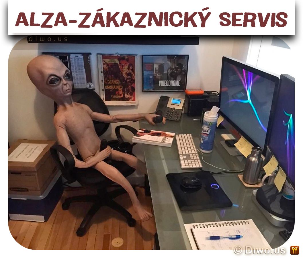 Diwous - Alza - zákaznický servis, Alzák, Alzazmrd, humor, mimozemšťan, onan, vtip