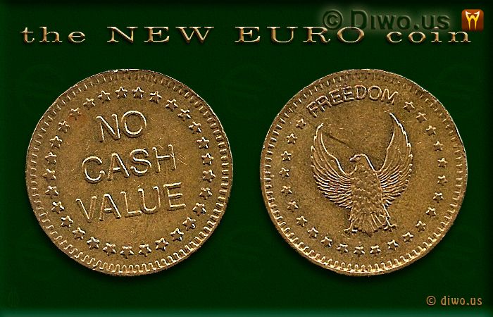 Diwous - Nové euro mince, humor, No cash value, New coin, vtip